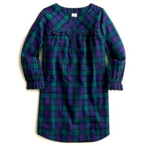 *NWT* long-sleeve flannel nightgown in Black Watch tartan in Size XS